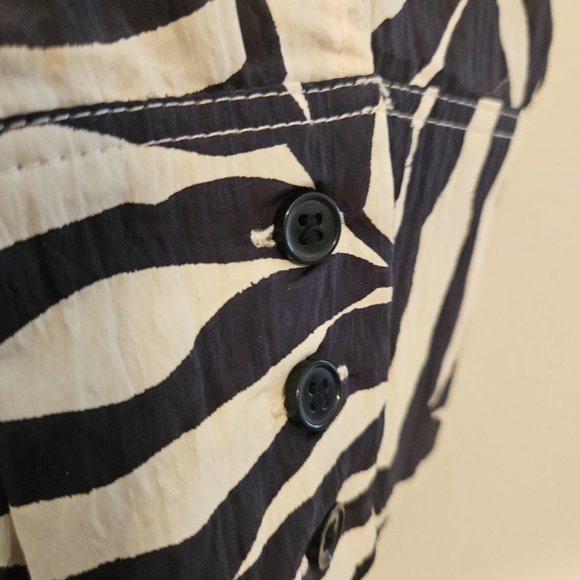 H&M Black and White Leaf Pattern Tunic - Picture 10 of 10